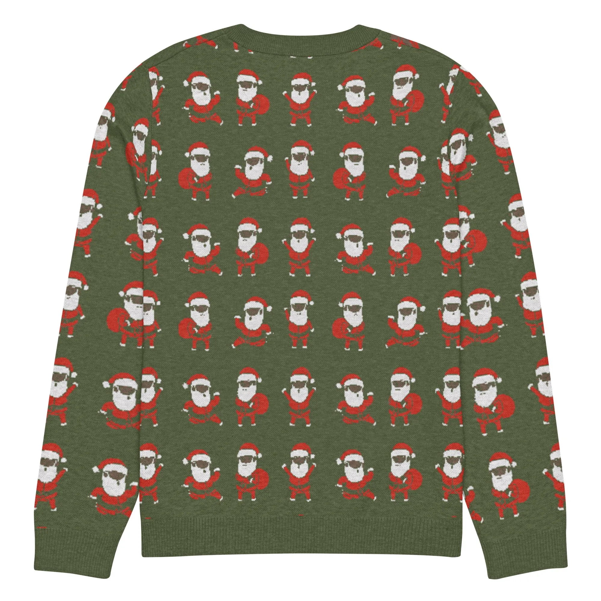 Santa Gettin' Jiggy (Green) Knitted Sweater