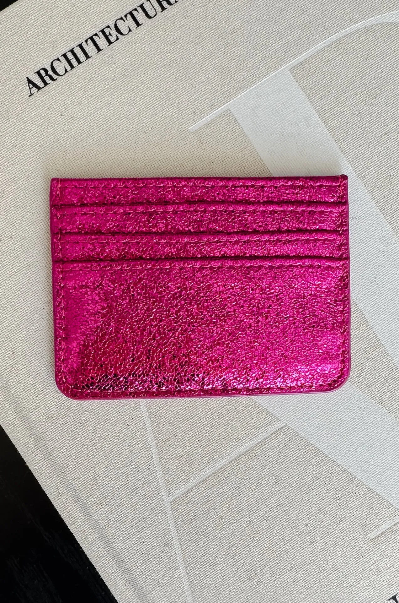 Shimmer Pink Card Holder