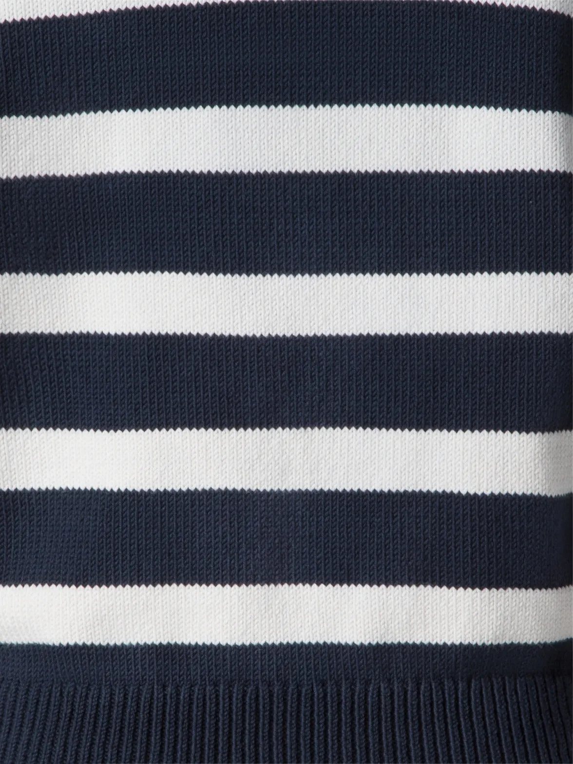 Striped Marine Style Sweater with Sailor Collar