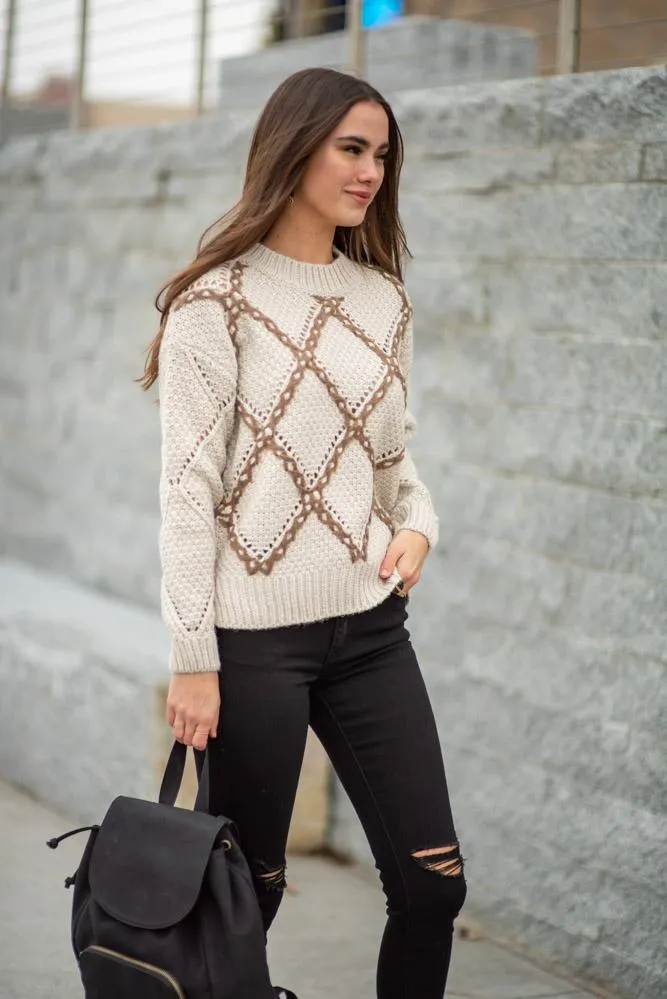 Sylvie Cable Knit Sweater