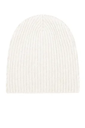 THE CLASSIC RIBBED BEANIE | Ice White