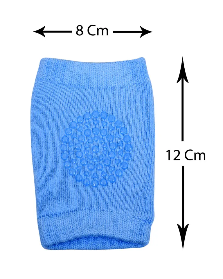 THE LITTLE LOOKERS Baby Knee Pads for Crawling, Socks-style Anti-Slip Padded Stretchable Elastic Cotton Soft Breathable Comfortable Knee Cap/ Elbow Safety Protectorin Attractive Colors (6 months- 2 years)