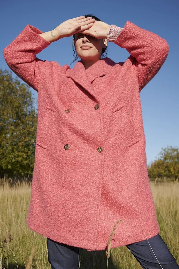 The Macha Jacket - Coral - PLUS