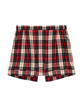 The Square Pajama Short. -- Winter Cabin Plaid