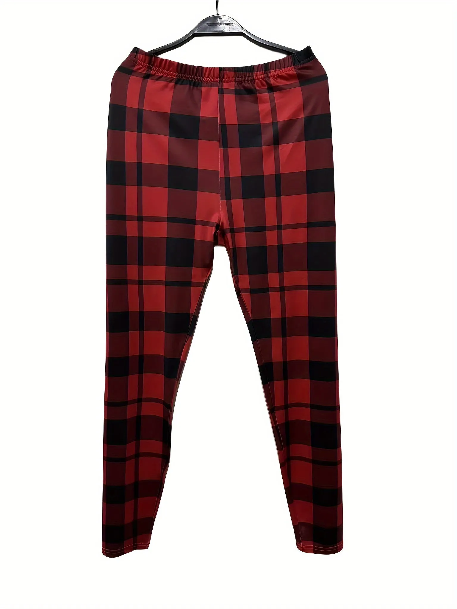 Trendy Plaid Skinny Leggings for Stylish Women Everyday Comfort