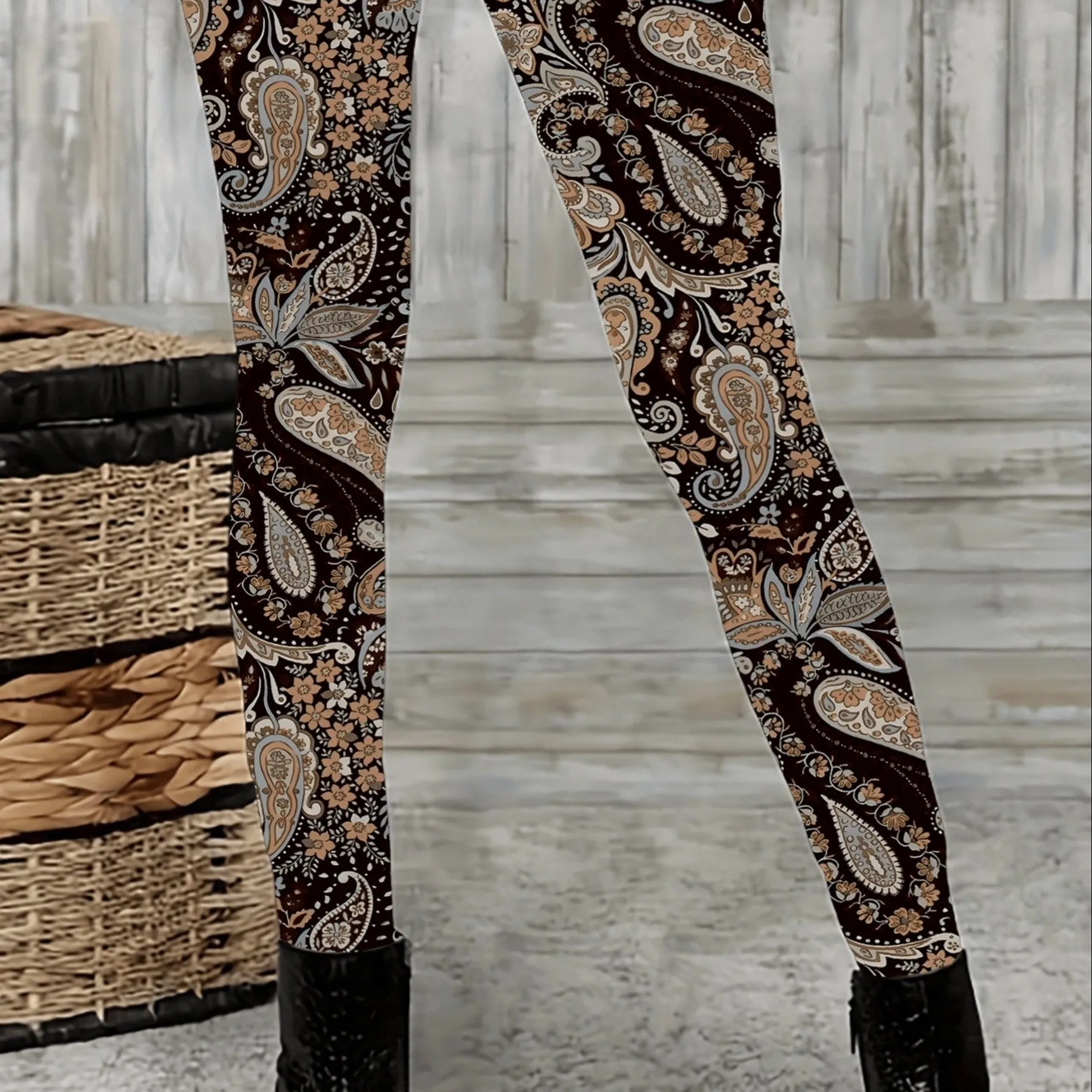 Trendy Plaid Skinny Leggings for Stylish Women Everyday Comfort