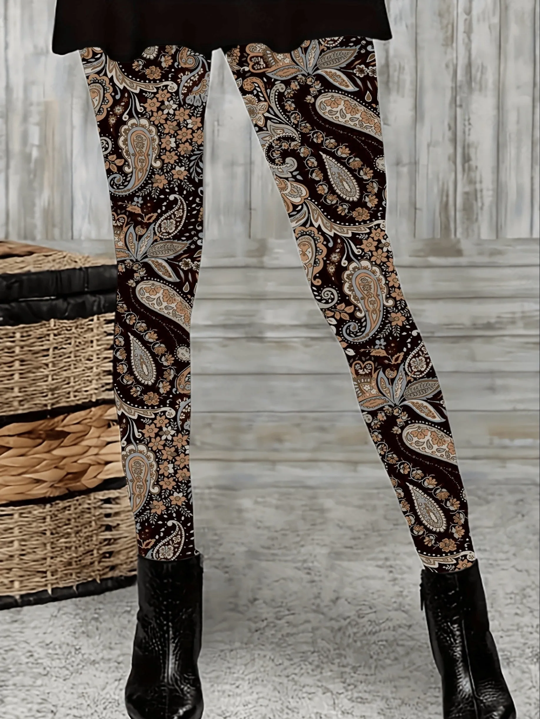 Trendy Plaid Skinny Leggings for Stylish Women Everyday Comfort