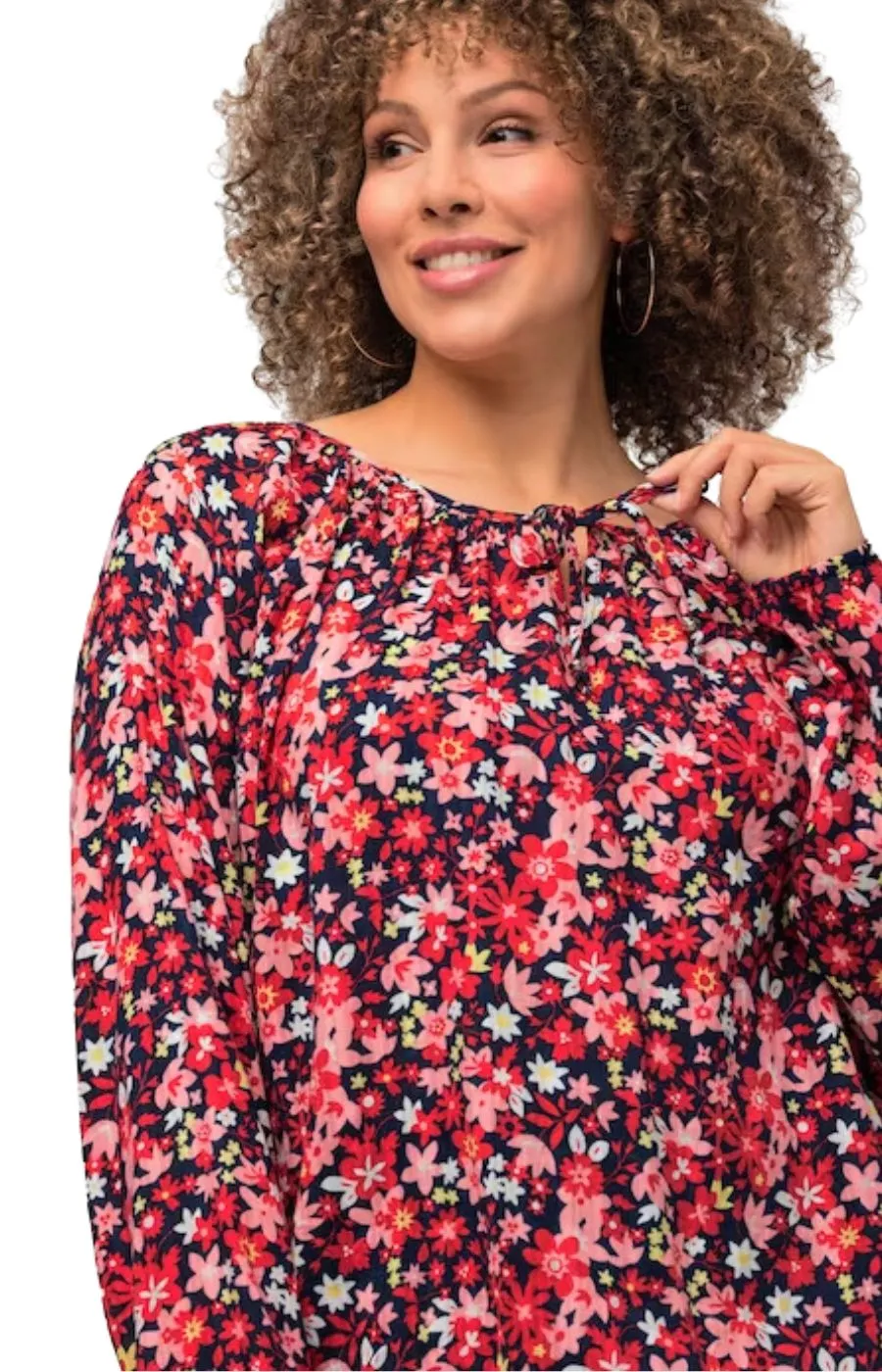 Ulla Popken Floral Blouse