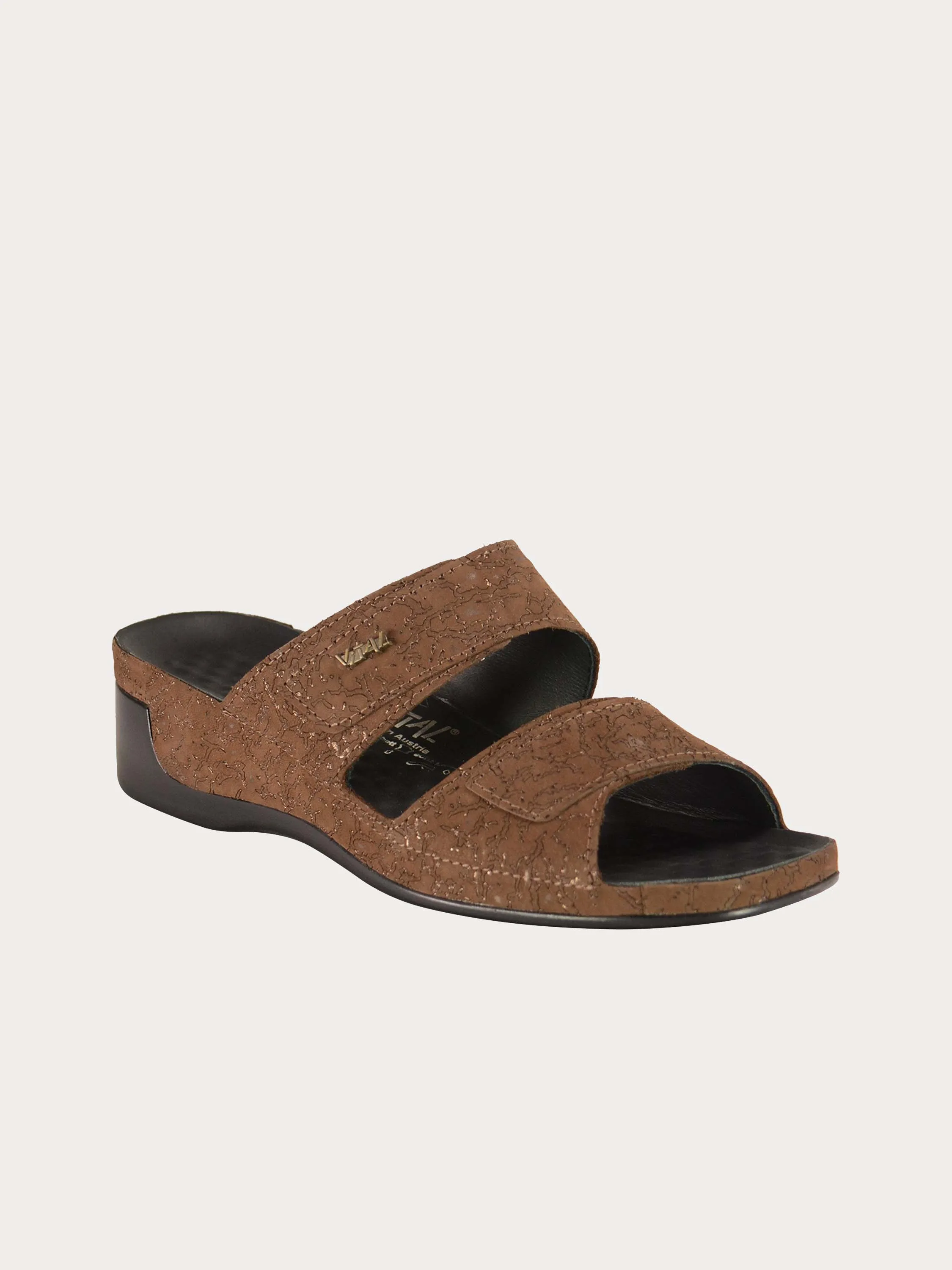 Vital Women's Double Strap Slider Leather Sandals