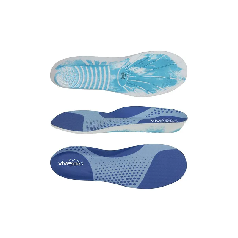 Vive Health Memory Foam Insoles - Sky Blue