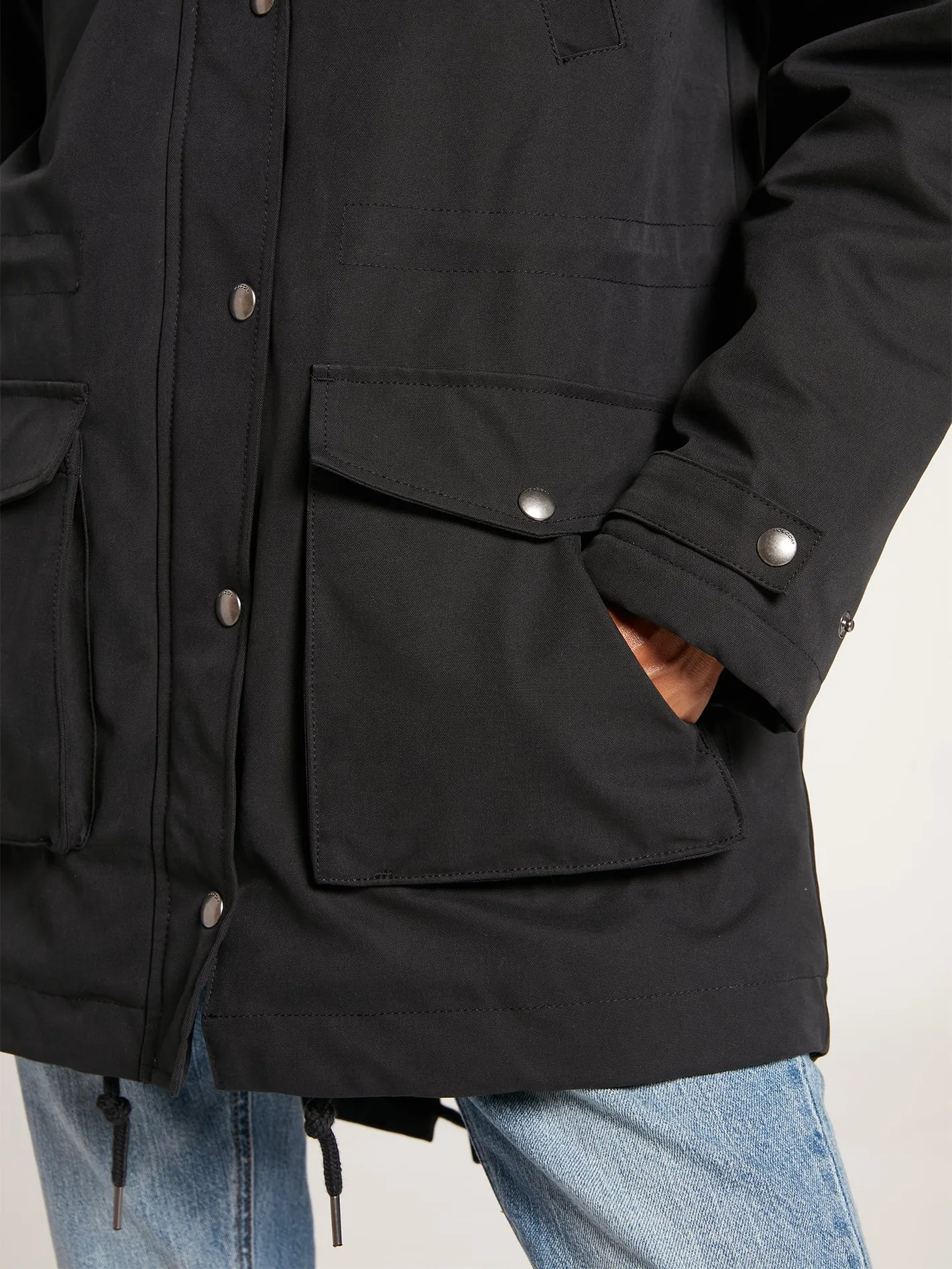 Walk on by 5K Parka Jacket - Black