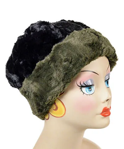 Women's Beanie Hat, Reversible - Cuddly Faux Furs