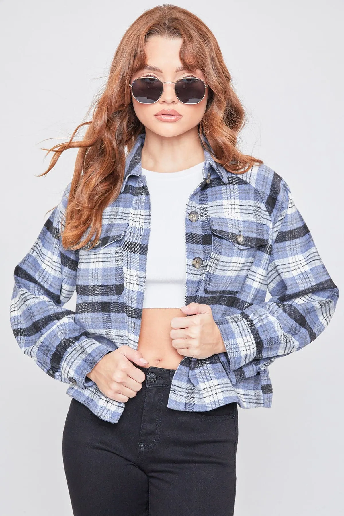 Women's Cropped Boxy Fit Shacket