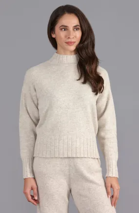 Womens Lambswool Grown On Neck Jumper