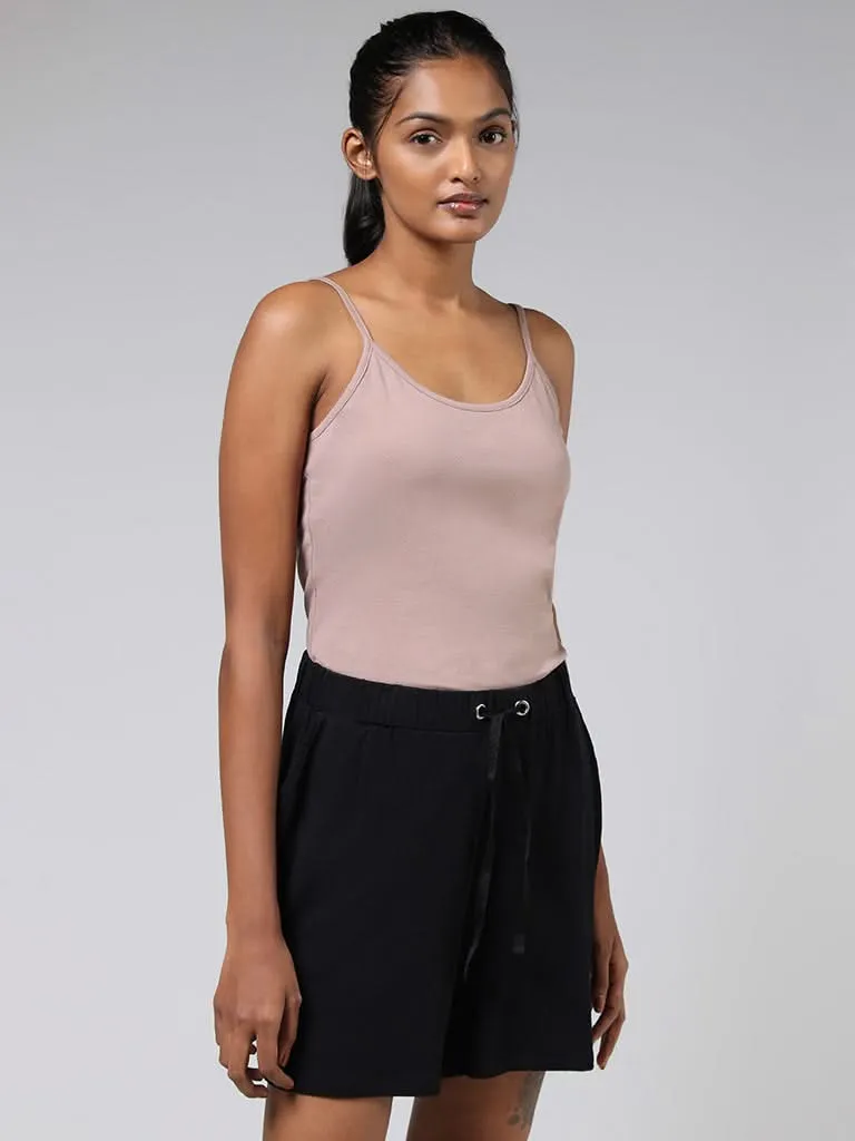 Wunderlove Light Taupe Cotton Blend Camisole