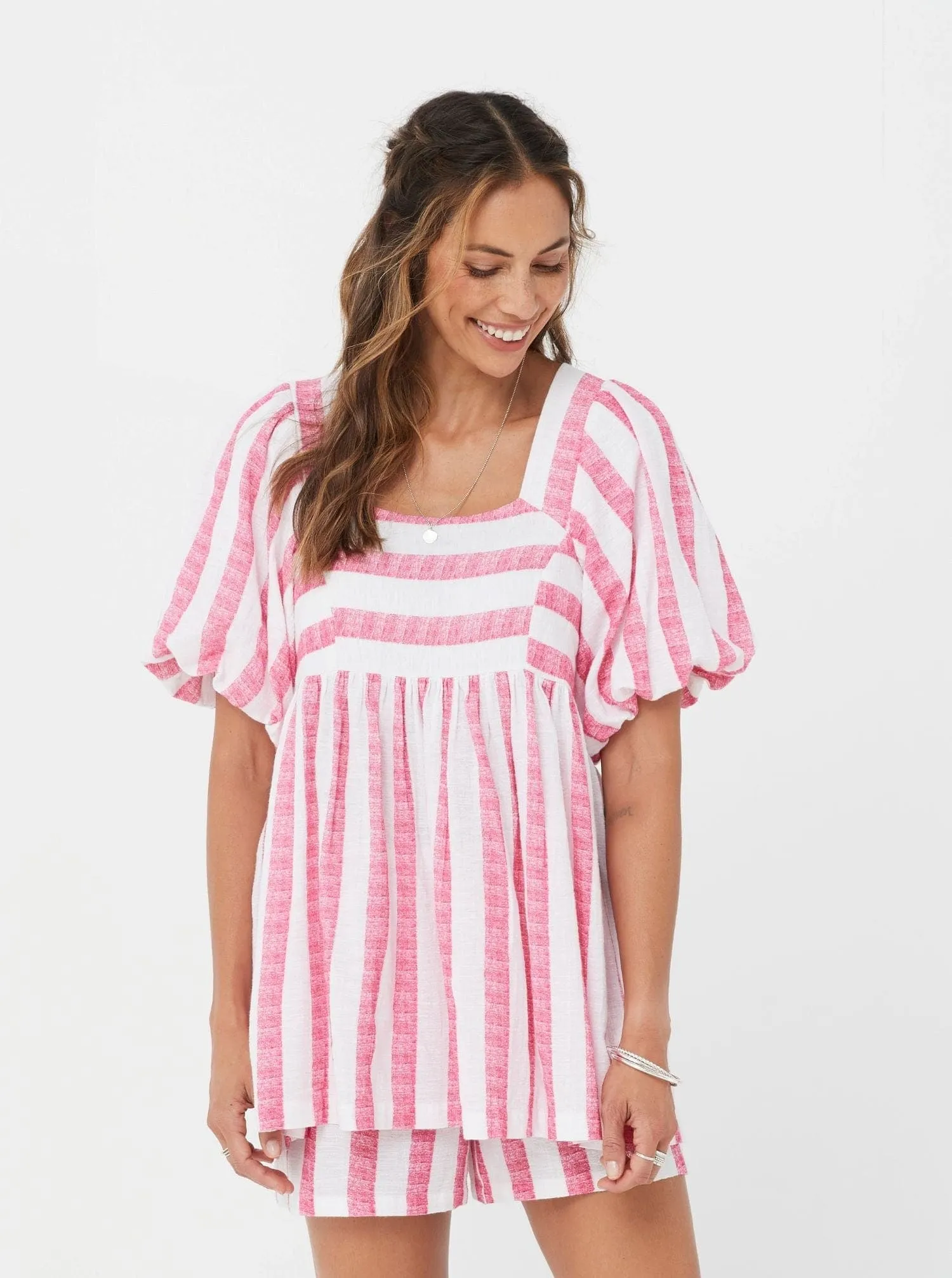 Zita Tunic - Pink Stripe